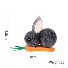 7 Pcs Easter Bunny Toys, Cartoon Rabbit Decorations, Suitable For Holidays & Mother's Day Gifts, Assorted Colors