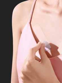 72/36pcs Invisible Anti-Slip Stickers, Seamless Double-Sided Adhesive Transparent Stickers, Fashion Clothing Anti-Slip Tapes For Shirt Necklines, Women's Underwear And Underwear Accessories - Random Delivery In Outer Packaging - Multicolor - View 2