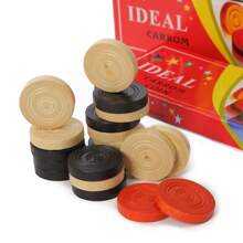 20/24-Piece Multicolour Wooden Coins Set For Carrom Board Game With Striker - Multicolor - View 7
