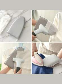 Portable Mini Ironing Board, High Temperature Resistant Sponge Handheld Steam Pad, Small And Portable Clothing Ironing Pad, Easily Solve Wrinkles, Mini Ironing Board, Hanging Ironing Machine, No Electricity Required, A Must-Have For Apartments And Home Travel, Compact And Foldable Design, With Sponge Pad, Quickly Touch Up Clothes.