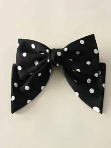 1个优雅波点蝴蝶结发爪夹，多功能发饰，发夹，发卡，上学用品，大学，蝴蝶结，可爱，优雅，冬季女装 - 彩色 - 查看 7