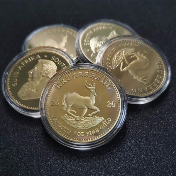 South Africa Saudi Africa Krugerrand Gold Coin Paul Kruger Collectible Coins Commemorative Coins