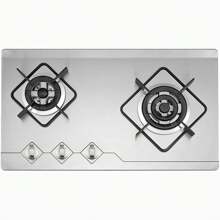 2 Pcs 6MM Gas Hob Knobs Silver Cooker Hob Knobs Universal Gas Stove Knobs Metal Gas Hob Switch For Kitchen Cooker Gas Stove Oven Cooktop