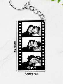 1 Customizable Acrylic Keyring With Photo And Text - Stainless Steel, Personalized Couple Gift, Suitable For Boyfriend, Girlfriend, Family, Friends, Pets, Grandparents, Teen Graduation, Wedding And Festival, Unique Gift | Sentimental Gift | Quality Craftsmanship Gifts Birthday,Multi-Functional, Ornamental,Reusable,Exquisite,Stylish,High-Quality,Colorful,Modern,Custom,Personalized,Unique,Ideal Gifts For Him,Ideal Gifts For Her,Customized Crafts,Warm Ambience, Autumn Home Refresh, Xmas Decoration