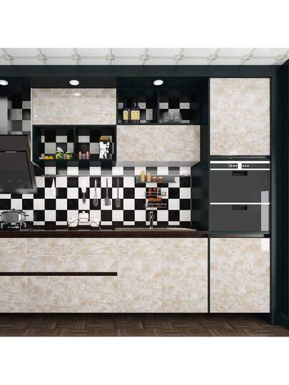 Marble Countertop Contact Paper Waterproof Peel Stick Countertops Beige Wallpaper Self Adhesive Kitchen Counter Top Bureau Cabinet Hoes Room Home Wand Bathroom Bedroom ation Stuff Living Ho Art Wallpapers view 4