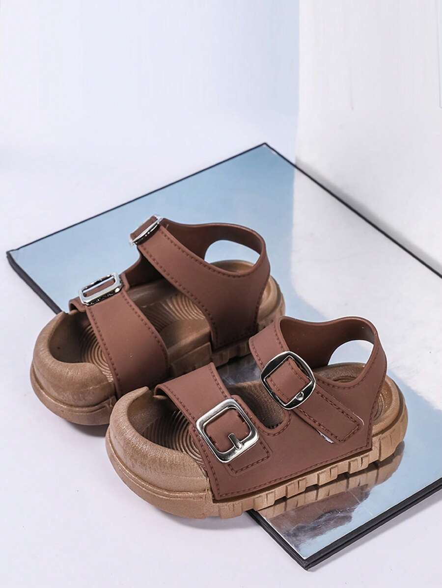 Sandalias planas para niños con cierre de , resistentes, versátiles y transpirables