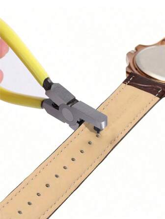 1pc Leather Hole Puncher Tool For Watchbands, Belts, Shoelaces, Unisex Versatile Hand-Held Punch Tool, Suitable For Men Gifts, Valentine's Day, Weddings And Birthdays