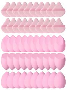 5pcs/10pcs/15pcs/25pcs/30pcs/40pcs/50pcs Professional Makeup Sponge Set, Suitable For Cream And Powder Products. Double-Sided Material Design (Velvet Surface) + Puff Accessories. Three-In-One Function (Concealer/Loose Powder/Foundation). Latex-Free, Low-Irritation Material. Travel Makeup Tool Set, Comes With Storage Bag, Skin-Friendly Material, Suitable For Beginners/Teenagers, Can Be Used For Makeup, Home Decor, Vanity, Travel, Bedroom, Etc. Keywords: Makeup Sponge, Puff, Makeup Sponge, Powder Puff, Makeup Sponge - 彩色 - 查看 15