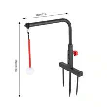 OUKANING Golf Swing Trainer Aid Golf Practice Swing Groover & Hitting Training Adjustable - 1 - View 2