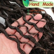 Goddess Faux Locs Crochet Hair 18Inch For Women, Long Goddess Locs Crochet Hair, Boho Style Locs, River Locs Crochet Hair With Curly Ends