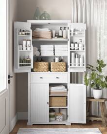 VASAGLE Drawer Storage Cabinet - 白色 - 查看 1