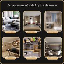 1 bottiglia/2 bottiglie Set diffusore di profumo senza fiamma, include 1 nappina e 6 bastoncini di bambù, ideale per la decorazione di casa e hotel