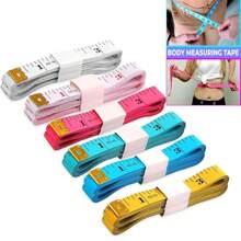 1/2/3/4pcs Soft Measuring Tape, Cloth Sewing Fabric Tailor Small Waist Pink Mini Ruler Body Measurement Tape For Body Measurement, Weight Loss, 150cm/60 Inch (Random Color)