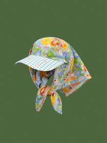 1 pieza Unisex Visera con estampado de patrón de frutas, pañuelo tipo brighter de colores, versátil para protección solar del cuello para deportes al aire libre como escalada, ciclismo, uso casual, playa, uso diario