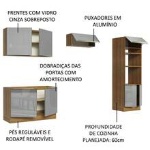 MADESA Baker's Racks - Brown and Grey - View 4