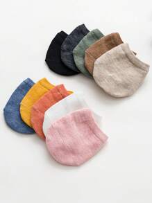 10 Pairs Women's Thin Open-Toe Anti-Slip Half Toe Invisible High Heel Socks, Spring/Summer