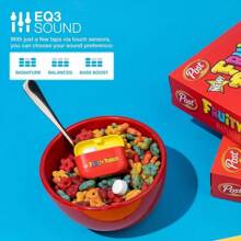 JLab X Fruity Pebbles Go Air P.Op True Wireless Bluetooth Earbuds, Charging Case, IPX4 Sweatproof, 3 EQ Sound Settings, For IPhone/Android, Headphone Audio Cable - 水果鵝卵石 - 查看 5