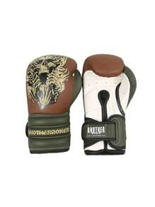 Gants de boxe imprimés pour hommes, femmes et jeunes, convenant à la boxe, au kickboxing, aux arts martiaux mixtes, au Muay Thai, à l'entraînement sur sac lourd, à la gym et aux sports. Idéal comme cadeau pour hommes et femmes.