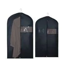 1pc Garment Bag With Transparent Window, Suitable For Hanging In Bedroom, Closet Or Home Storage Cabinet - Includes Suit Jacket, Dress And Coat Bags With Windows