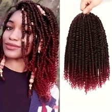 Passion Twist Hair 10 Inch Water Wave Crochet Hair Black Passion Twist Crochet Hair For Women Crochet Braids Hair Extensions