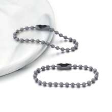 50 cái/lô 12cm Chuỗi hạt bi sắt nhiều màu phù hợp với móc chìa khóa Móc chìa khóa Búp bê Nhãn tay Thẻ kết nối Tự làm đồ trang sức - 50 chuỗi - Xem 11