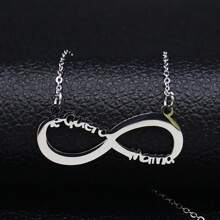 Infinite Loop Te Quiero Mama Stainless Steel Necklace Spanish I Love You Mom Necklaces Jewelry Mother's Day Gift