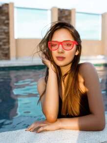 12pcs Neon Shutter Shades Fashion Glasses, Novelty Neon Glasses, Party Slotted Fashion Glasses, Disco Shutter Glasses, Party Glasses, Rimless Glasses, Assorted Colors, For Party Fancy Dress Costume Prop, Festival Outfits Accessories, Birthday Supplies, Party Favors, Valentine's Days