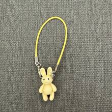 2pcs Labo Cloth Shoulder Bag With Miniature Rabbit Doll House, Micro Rabbit Figurine, Dollhouse Decor Accessories, Miniature Model, Suitable As Easter Small Gifts
