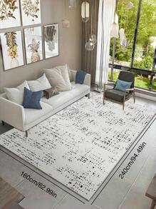 Rug 200X300cm Modern Abstract Geometric Loop Pile Washable Soft Bohemian Large Non-Slip Non-Shedding Rug For Bedroom Dining Room Farmhouse Nursery Home Office Mat. - Light Grey - View 11