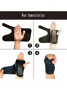 1 pieza Muñequera ajustable para mujeres y hombres, correa de compresión para la muñeca cómoda para deportes, trabajo, fitness, levantamiento de pesas, soporte de férula para la muñeca para la mano izquierda o derecha