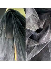 1/3/5 Yards Tulle moelleux de luxe de 160 cm de large, gaze suisse transparente, parfait pour les robes de mariée DIY, les voiles, les décorations de rideaux de porte et les tenues élégantes, polyester lavable - Multicolore - Voir 20