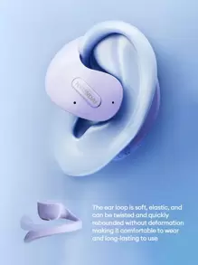 HYUNDAI HY-T26 Bluetooth Earphones, Hanging Ear Style HIFI High-Quality Stereo Sound, Long Battery Life, Low Latency, Gaming, Music, Calls, HD Microphone, With Lanyard, Wireless Sports Earphones - Pink - View 8