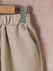 Teen Boy Casual Tropical Leaf Print Woven Shirt Set