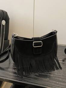 1 Pc New Style Girls' Solid Color Unique Design Magnetic Closure Crossbody Bag With Adjustable Strap, Fashionable And Niche For Daily Commute, Shopping, Outings, And Friend Gifts - A - View 11