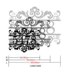 [Custom] Custom Name Metal Sign, House Number Sign, Metal Address Sign, Address Plaque, Home Number Sign, Vintage, Classic, Handcraft, Rural, Medieval Address Decor, Housewarming Gift, Front Door Sign, Wedding Gift, Wall Art, Garden Decor
