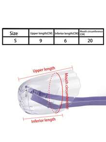1个透明防咬头套和眼罩，适用于猫狗，有助于在看兽医和美容时防止咬人。 - 無色 - 查看 7