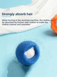 欧美新款洗衣机海绵清洁球粘毛发去污洗衣防缠绕海绵洗衣球魔力去污清洁洗衣球