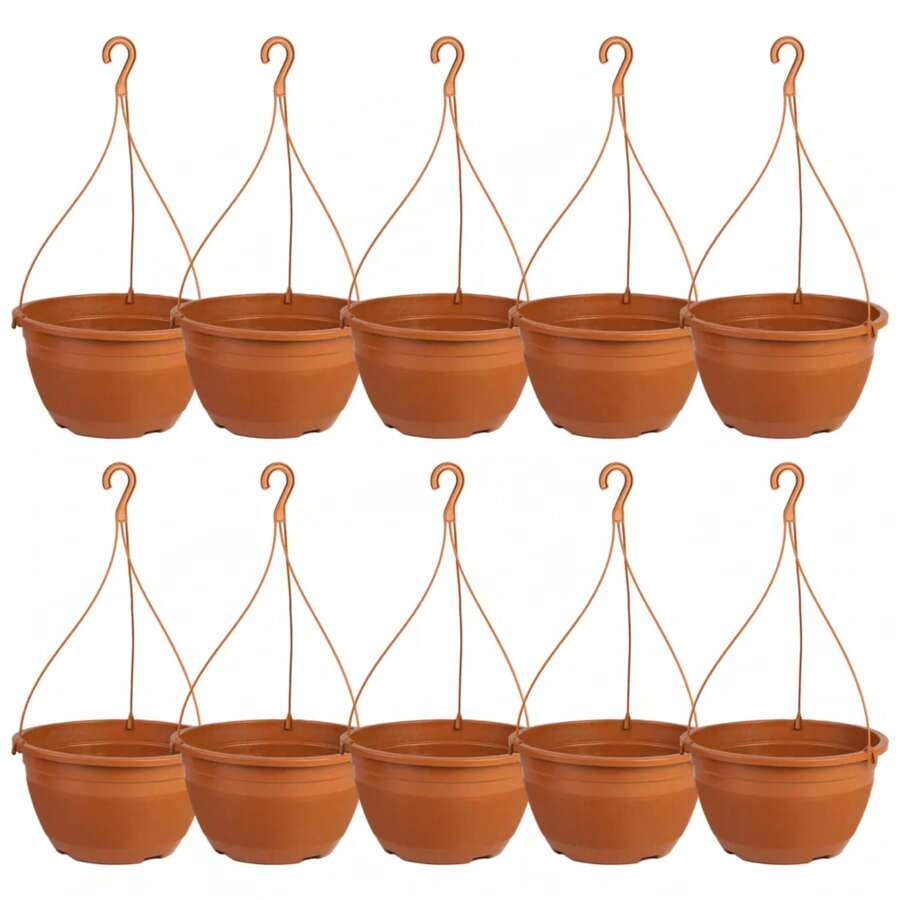 Kit 24 Vases P Gourd With Handle 1 Liter Succulents Cacti Modern Design Garden Decoration Pink Desert - 摩卡棕 - 查看 1