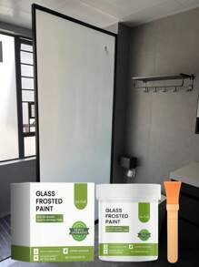1 pièce Peinture de verre mate, convient pour l'éclairage de bureau, le verre de salle de bain, revêtement de confidentialité Peinture de verre dépoli