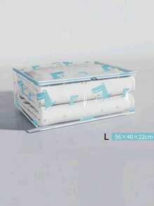 1 Pieza Bolsa de almacenamiento Bolsa de almacenamiento de edredón Bolsa de almacenamiento doméstica de gran capacidad transparente a prueba de polvo y humedad Bolsa de almacenamiento portátil para organizador de armario para dormitorio para regreso a la escuela Caja de almacenamiento Contenedores de almacenamiento Organizador Cubos de almacenamiento Dormitorio Hogar Para mantas Ropa de cama Edredón Almohada Juguetes Bolsa para la escuela Accesorios escolares Artículos escolares