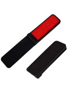 5 pièces/set Brosse à cheveux pliable portable, convient pour les costumes, le cachemire, la laine, le velours, et les poils d'animaux de compagnie - grande poignée en bois de noyer noir