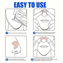 Anti-Snoring Nose Strips - Physical Expansion Respiratory Tapes For Adults To Relieve Nasal Congestion And Improve Sleep