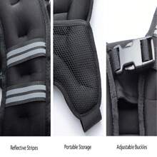 2.5kg 5kg 10kg Weight Vest For Men Women, Body Weight Vests For Training Workout, Running, Jogging, Cardio, Walking, Adjustable Weighted Vest Workout Equipment For Strength Training - Black - View 5