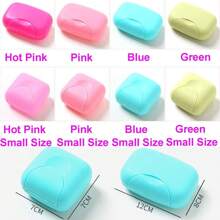 1pc Portable Travel Soap Box, Travel Sealed Waterproof Soap Holder With Cover And Lock, Solid Color Plastic Soap Dish, Soap Storage Case, Bathroom Supplies Teenager Gift Travel Essentials Travel Organizer For Beach Summer Vacation Back To School - Multicolor - View 5