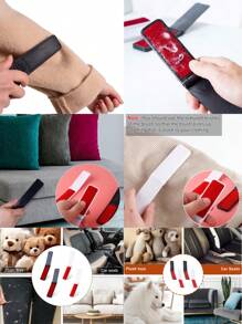 5 pièces/set Brosse à cheveux pliable portable, convient pour les costumes, le cachemire, la laine, le velours, et les poils d'animaux de compagnie - grande poignée en bois de noyer noir
