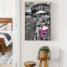 1 Venice Water Buildings Canvas Print Posters, Modern Wall Arts Decoration Painting, Suitable For Bedroom, Office, Living Room, Cafe, Bar, Home, Dormitory, Wall Decoration, Home Decoration