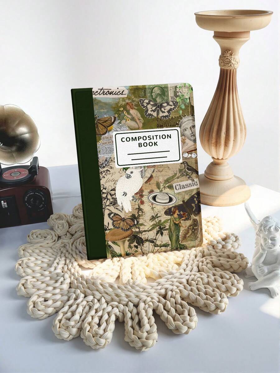 Patchwork Notebook Protective Case Compatible With IPad 7/8/9/10.2inch, IPad 10th Gen, Kindle Paperwhite 12th Gen 2024, Kindle (11th Generation) 2022, Galaxy Tab, With Auto Sleep/Wake Function, Multiple Style Options