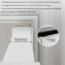 Fashionable White Heart-Shaped Design Door Storage Rack - Equipped With 7 Hooks, Easy To Install, With A Metal Structure That Can Hang Towels, Clothes, Hats, Wallets, And Bathrobes - Perfect For Home Decoration And Hanging Clothes.