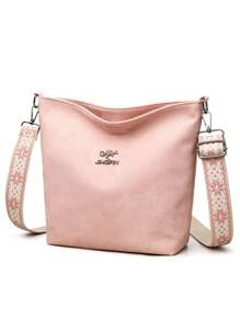 Women's Vintage Crossbody Bag With Bohemian Strap, Multi-Pocket Lightweight Travel Bag For Shopping Or Traveling , Bohemian Outfit For Women