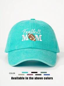 1pc Embroidered "FOOTBALL MOM" Washed Baseball Cap, Adjustable Outdoors Sun Protection Leisure Hat Suitable For Spring, Autumn, Travel, Beach Vacation, Y2K Style Youth Cap - Washed Baseball Cap - View 15